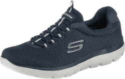 Skechers Sport Mens Summits Sneakers Wide FIT Herren Schuhe Blau 44 EU Navy Mesh Trim Angebot bei HelloDeals