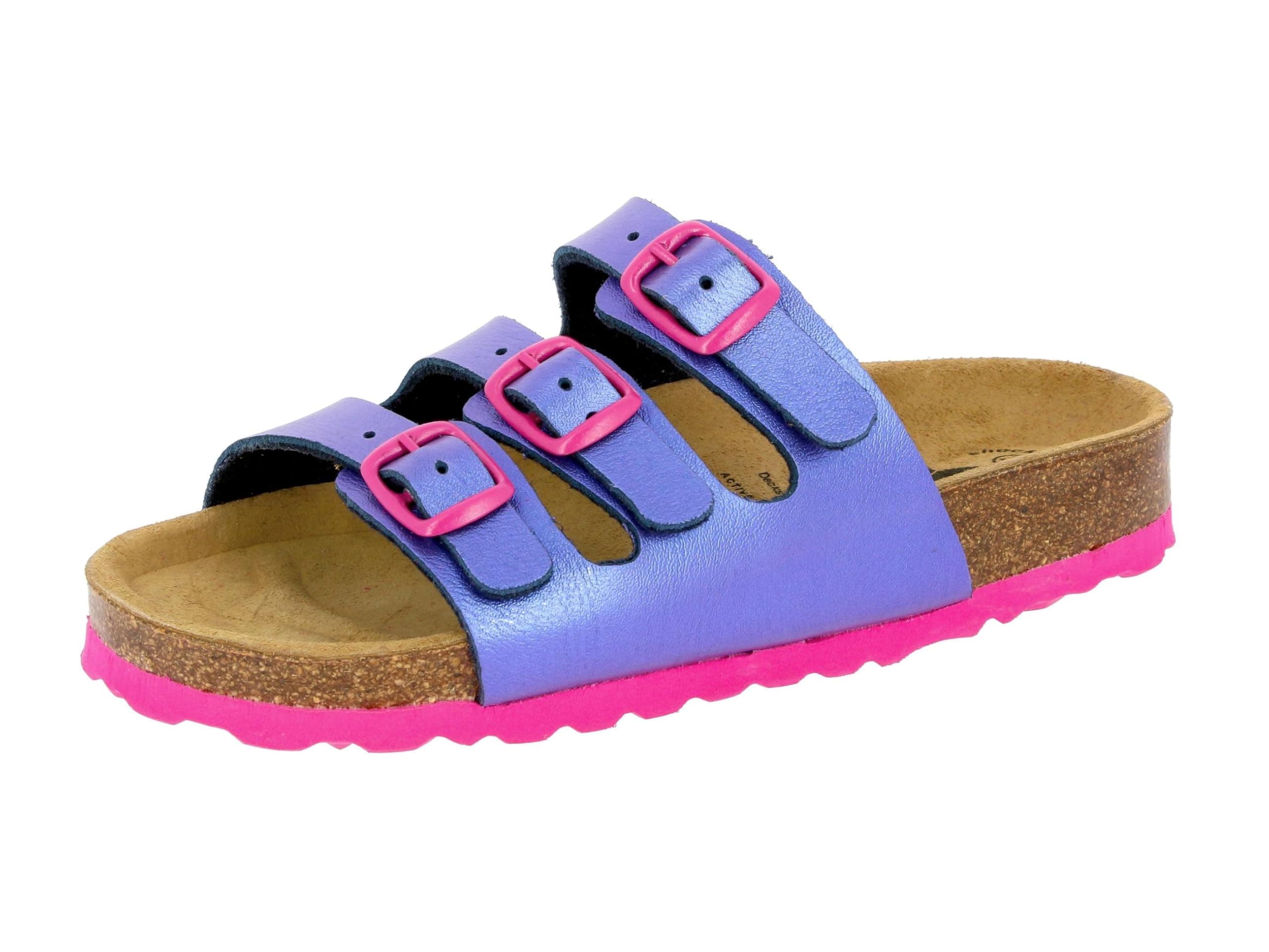 Lico Unisex Kinder Bioline Kids 3-schnallerPantoletten 39 EU Lila Pink Angebot bei HelloDeals