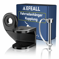 Fahrradanhänger Kupplung für Qeridoo Fahrradanhänger, Stabile Fahrrad Anhängerkupplung mit Sicherheitsstift, Fahrradkupplung für Hundeanhänger, Kinderanhänger, Lastenanhänger Angebot bei HelloDeals
