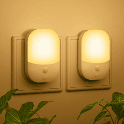 2 Stück Nachtlicht Steckdose mit Lichtsensor, 5 Einstellbare Helligkeitsstufen, ON/OFF/AUTO Modi, 3000K WarmWeiß Nachtlicht für Flure, Treppen, Schlafzimmer, Küchen, Badezimmer, Wohnzimmer, 0.3W Angebot bei HelloDeals