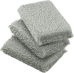 WMF Glänzerkissen silber 3 Stück, Spülschwamm, Topfreiniger, Lurex-Schwamm, ideal für beschichtete Pfannen, Töpfe, Glaskeramikkochfelder, Reinigung in der Spülmaschine möglich Silber S Angebot bei HelloDeals
