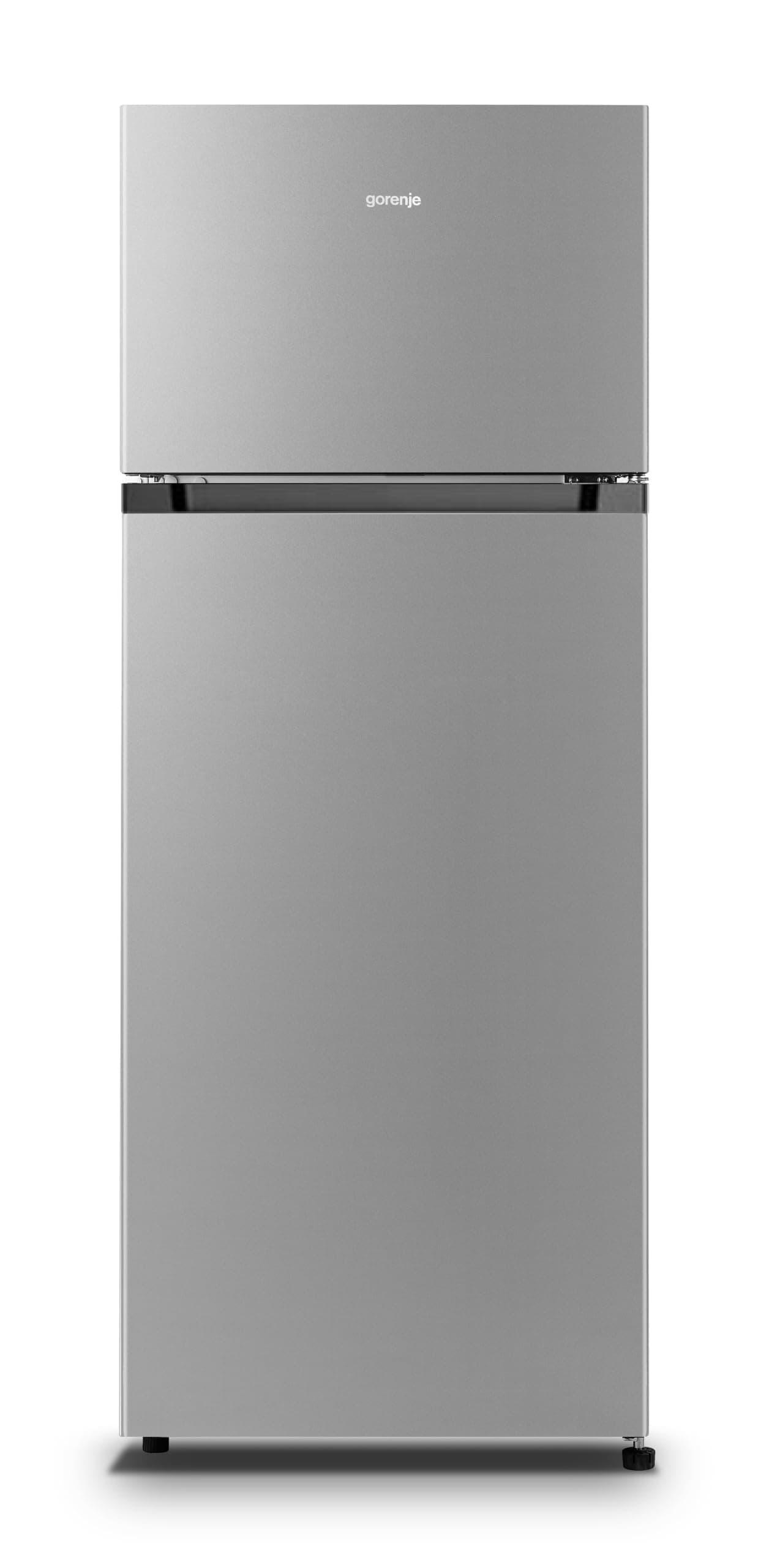 Gorenje RF414EPS4 Doppeltürkühlschrank mit Gefrierteil oben, 165 Liter Kühleil, 41 Liter Gefrierteil, LED Innenbeleuchtung, Energieeffizienzklasse E, 143,6cm x 55cm, silber E 144cm Silber Angebot bei HelloDeals