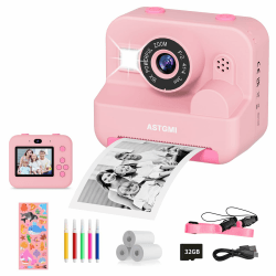 Sofortbildkamera Kinder Mit Selfie,kinderkamera 1080P HD Sofortdruck von Fotos,Geburtstagsgeschenk Weihnachten 5Geschenk Spielzeug ab 3 4 5 6 8 7 9 10 11 Jahre Mädchen Jungen (Lila) Angebot bei HelloDeals
