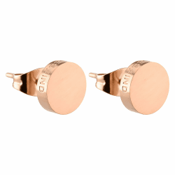Liebeskind Berlin Ohrstecker LJ-0049-E-07 Edelstahl Roségold rund matt - medium Angebot bei HelloDeals