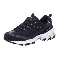 Skechers 149267 Wlv Damen Sneaker 39 EU Black Duraleather Gold Trim Angebot bei HelloDeals