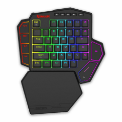 Redragon K585 HE Rapid Trigger Gaming-Tastatur, kabelgebundene mechanische 8K-Einhandtastatur UltraMag®-Magnetschaltern (100% POM), Floating-Structure-Design Abnehmbarer Handballenauflage Hall-Effekt Schalter Schwarz Angebot bei HelloDeals