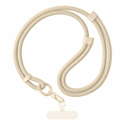 MORSUNBELA Handyband zum Umhängen Verstellbar Handykette Universal Band für Handy zum Umhängen Phone Lanyard Schlüsselband Beige Angebot bei HelloDeals