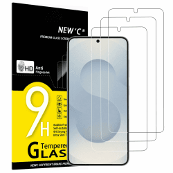 NEW'C 3 Stück für Samsung Galaxy S25 für Panzerglas, Frei von Kratzern, 9H Härte, HD Displayschutzfolie, Ultra-klar, Ultrabeständig S25 6,2 Zoll Transparent Angebot bei HelloDeals