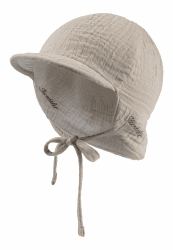 Sterntaler Schirmmütze Nacken Wende - Jungen Mütze zum Wenden mit kleinem Nackenschutz - UV-Schutz 50 Sonnenhut zum Binden - Baby und Kinder Kopfbedeckung aus Musselin (Bio) 41 beige Angebot bei HelloDeals