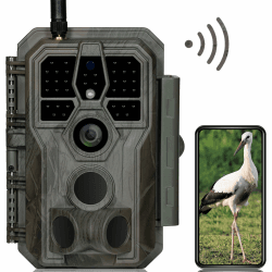 GardePro E8 Wildkamera WLAN mit App 64MP H.264 1296P Video, 27m Infrarot Nachtsicht Bewegungsmelder Wildtierkamera WiFi Handyübertragung, 0,1s Schnelle Trigger, IP66 Tarnfarbe Angebot bei HelloDeals