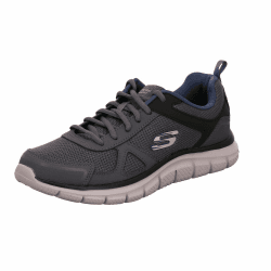 Skechers Sport Mens Track SCLORIC Sportschuhe/Laufschuhe Herren Schuhe,Black Red BKRD,44EU 46 EU Gray Leather Mesh Pu Navy Trim Angebot bei HelloDeals