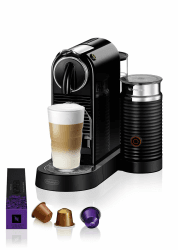 Nespresso De'Longhi EN267.BAE Citiz Kaffeemaschine mit Milchaufschäumer, Energiesparfunktion, 1710W, 1 Liter, 37.2 x 21.8 x 27.7 cm, Schwarz Citiz mit Aeroccino Schwarz Angebot bei HelloDeals