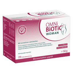 OMNi BiOTiC WOMAN | Für Frauen entwickelt | 4 Bakterienstämme | 10 Mrd. Keime pro Tagesdosis | Pulver | Vegan - Glutenfrei - Laktosefrei | Zur täglichen Anwendung - Einfach trinken | 28 Portionen 28 Portionen (1er Pack) Angebot bei HelloDeals