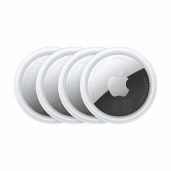 Apple AirTag (2. Generation) 4er Pack: Tracker für Schlüsselbund, Portemonnaie und mehr: Ortungsgerät mit Ton, einfache Einrichtung mit einem Klick über iPhone oder iPad, Schlüsselfinder, Genaue Suche Packung mit 4 Angebot bei HelloDeals