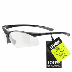 Uvex Unisex Uvex Sportstyle 223 Sportbrille (1er Pack) Einheitsgröße Black Grey/Clear Angebot bei HelloDeals
