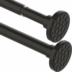 Gardinenstange 300 CM Lang Gardinenstange Extra Länge Duschstange ohne Bohren Kleiderstange Ausziehbar für Badezimmer,Schlafzimmer Schwarz(85-270CM Φ32mm) Schwarz 85-270CM Angebot bei HelloDeals