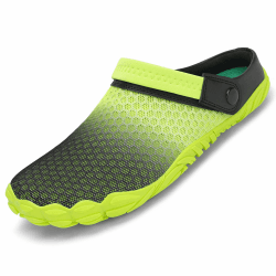 SAGUARO Sommer Clogs Herren Gartenschuhe Damen Hausschuhe Leicht Pantolette rutschfest Badelatschen Sandalen Gr.36-48 43 EU Grün Farbverlauf Angebot bei HelloDeals
