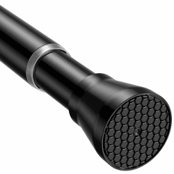 1 Stück Gardinenstange ohne Bohren 70-127 cm Duschvorhangstange Teleskopstange Vorhangstange Kleiderstangen Spannstange Verstellbare für Badezimmer, Fenster, Küche, Schrank, Schwarz 70-127CM(1Stück) Schwarz Angebot bei HelloDeals