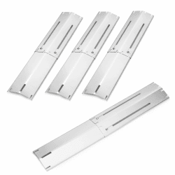 Universal Edelstahl Flammenverteiler für Gasgrill, Einstellbar Brennerabdeckung für die meisten Gasgrill, Landmann, Enders, Taino, Barbecook, Proficook, 29,8 cm bis 53,3 cm Heizplatte Ersatzteile Silver Angebot bei HelloDeals