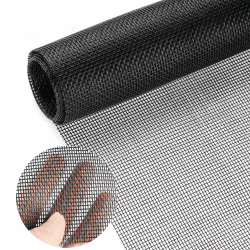 Fliegennetz Meterware 120 x 250 cm,Fiberglas Fliegengitter Fenster Mesh Gewebe Schneidbar Ersatznetz,DIY Insektenschutz Gaze Fenster, für Fenster, Dachfenster, Terrassentür (Schwarz) Angebot bei HelloDeals