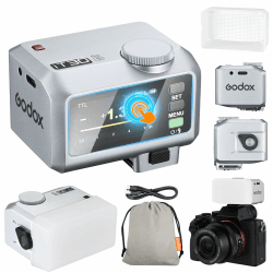 Godox iT30Pro-S iT30Pro S Mini KameraBlitz mit Weißem Diffusor Speedlite Camera Flash 560 Blitze bei Voller Wireless Master & Receiver Leistung 2.4G TTL Touchscreen für Sony Kamera DSLR(Silber) IT30PRO-S silver Angebot bei HelloDeals