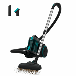 Cecotec beutelloser Bodenstaubsauger Conga Rockstar Cyclonic XL. 890W, 2,5L Großbehälter, Hochleistungsfilter, Verstellbares Metall-Teleskoprohr und Möbel- und Eckenzubehör Angebot bei HelloDeals
