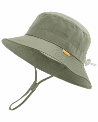 FURTALK Baby Kleinkind Kinder Sonnenhut UV-Schutz Fischerhut Jungen Mädchen Verstellbarer Faltbare Sommer Strand Sonnenschutz Bucket Hat mit Breite Krempe 2-5 Jahre Grün Angebot bei HelloDeals