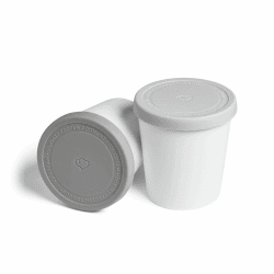 SPRINGLANE 2er-Set Eisbehälter für Speiseeis 1 L, Aufbewahrungsbehälter, Gefrierdosen, Eis-Container BPA-frei in Lebensmittelqualität Grau Angebot bei HelloDeals