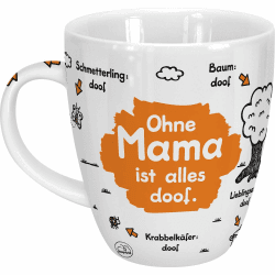 Sheepworld 42620 Tasse "Mama" Motiv "Ohne Mama ist alles doof" Angebot bei HelloDeals