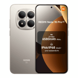 XIAOMI Redmi Note 15 Pro 5G Smartphone (8+256 GB) – 6580-mAh-Akku, IP66/IP68 Staub- und Wasserschutz, Neue 200-MP-Kamera, 6,83" AMOLED-Display, Titanium, 2 Jahre Garantie Redmi Note 15 Pro 5G 8+256GB Titanium Angebot bei HelloDeals