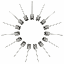 Mobi Lock Ballpumpennadel – Edelstahl-Luftpumpennadeln – ideal zum Aufblasen von Fußball, Basketball, Volleyball und allen anderen Sportbällen 15 pack Angebot bei HelloDeals