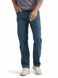 Wrangler Authentics Jeanshose, für Herren, reguläre Passform, Bequeme, elastische Taille 38W / 30L Blau - Blue Ocean Angebot bei HelloDeals