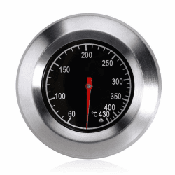 Edelstahl-Röstthermometer Grillthermometer, Gasgrillthermometer 60-430℃ / 100-800℉ Grillthermometer für alle Grills, Raucher und Grillwagen Angebot bei HelloDeals
