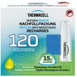 Thermacell Mückenabwehr Nachfüllpackung – 120 Stunden Mückenschutz | 30 Wirkstoffplättchen & 10 Gaskartuschen – Nachfüllpack für Thermacell Geräte Angebot bei HelloDeals