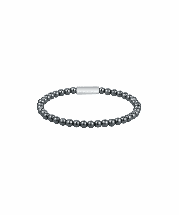 BOSS Jewelry Armband mit Schmuckperlen für Herren Kollektion SPHERE BEADS aus Edelstahl mit Perlen aus Onyx oder aus Grauem Hämatit with Grey Hematite Beads Angebot bei HelloDeals