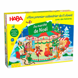 Haba-Adventskalender – Am Weihnachtsmarkt – 24 liebevoll gestaltete Holzfiguren und eine 3D-Spielkulisse – für Kinder ab 2 Jahren. Angebot bei HelloDeals