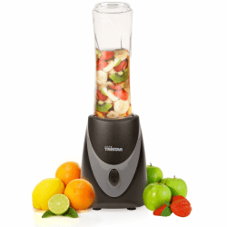 Tristar Smoothie Maker – 500ml Becher – Blender to go – Edelstahlklingen – mit Deckel – spülmaschinenfeste Teile – BL-4485 Enthält 1 Tasse Angebot bei HelloDeals