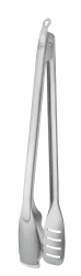 RÖSLE Premium Barbecue-Grillzange, Hochwertige Grillzange mit großer Wendefläche, patentiertes Verschlusssystem, Edelstahl 18/10, spülmaschinengeeignet, Silberfarben Premium BBQ-Grillzange 40 cm Angebot bei HelloDeals