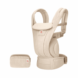 Ergobaby Omni Deluxe All-in-One Babytrage für Neugeborene ab Geburt bis 20kg, Ergonomische 4-Positionen Mesh Babytrage Rückentrage Baby-Tragetasche, Natural Beige Natural Beige Mesh Angebot bei HelloDeals