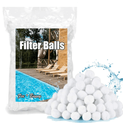 Fox·Bunny Filterbälle Pool 700g,Filterballs für Sandfilteranlagen, Kann 25 kg Filtersand Ersetzen für Pool, Schwimmbad, Filterpumpe, Aquarium (Inkl. gratis Wäschenetz) Angebot bei HelloDeals