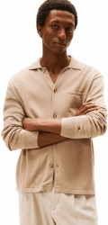 Tommy Hilfiger Herren Essential Cotton Ls Over Shirt Mw0mw40432 Weitere Pullover (1er Pack) XXL Beige (Coastal Taupe) Angebot bei HelloDeals