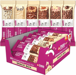 MaxiNutrition Creamy Core Bar MIX BOX, 6 Sorten (12 Riegel x 45 g), Jede Sorte enthält mindestens 14 g Eiweiß pro Riegel, Low Sugar, ohne Zuckerzusatz, ohne künstliche Aromen Mix Box 6 Sorten Angebot bei HelloDeals