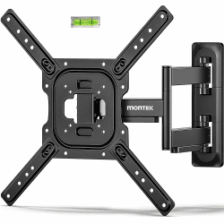 monTEK TV Wandhalterung für 23-65 Zoll Flach & Curved Fernseher oder Monitor bis zu 35kg, Schwenkbare Neigbare TV Halterung mit 423mm Auszug, Universal Wandhalterung Fernseher, Max. VESA 400x400 mm 23-65 Zoll, 35kg Angebot bei HelloDeals