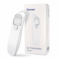 Berrcom Fieberthermometer Kontaktlos Stirn-und Ohrthermometer Digitales Medizinisches Thermometer Infrarot Stirnthermometer für Baby, Erwachsen mit Fieberalarm, sofort Ablesung Hellweiß Angebot bei HelloDeals