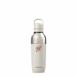 SodaStream Fizz & Go Easy Mix – Edelstahl, 0,71 L doppelwandige, isolierte Sprudelgetränkeflasche, hält Getränke bis zu 6 Stunden heiß oder kalt, kompatibel mit Wassersprudler, Storm Blue Sandbeige Angebot bei HelloDeals
