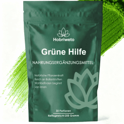 Grüne Entgiftungspulver – 200g Superfood Green Pulver Helfer– Pflanzenpulver mit Matcha, Gerstengras, Spirulina & Heidelbeere – Reich an Makro- & Mikronährstoffen sowie Ballaststoffen Angebot bei HelloDeals