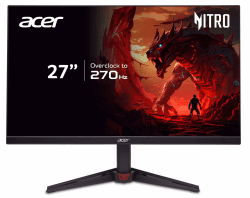 Acer Nitro VG270U Z1 Gaming Monitor 27 Inch (69 cm Screen) WQHD, IPS, 270Hz DP, 144Hz HDMI, 1ms (VRB), DP 1.4, 2xHDMI 2.0, FreeSync Premium 27 Zoll | WQHD | 270Hz DP Angebot bei HelloDeals