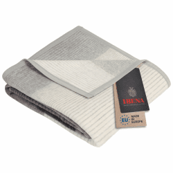 Ibena Granada Decke 150x200 cm – Kuscheldecke grau dunkelgrau, pflegeleichte und kuschelweiche Baumwollmischdecke mit tollem Karomuster 150 x 200 cm Grau Angebot bei HelloDeals