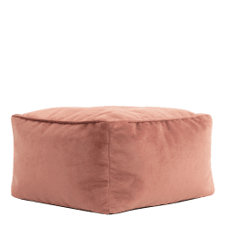 Icon Amara Hocker, Rosa, Flauschiger Samt Stoff, Samt Sitzsack, Sitzpuff, Pouf Hocker mit Füllung, Fußhocker für das Wohnzimmer, Deko Wohnzimmer Rosa 40T x 40B x 24H cm Angebot bei HelloDeals