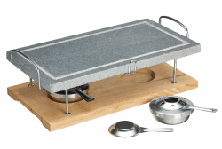 Artesà Hot Stone Grill, Gourmet-Tischgrill, Steingrill für Steaks, Meeresfrüchte und Gemüse, 41,5 x 22 x 15 cm - Marmor/Holz, Gemischt Hot Stone Grill in Geschenkbox Angebot bei HelloDeals